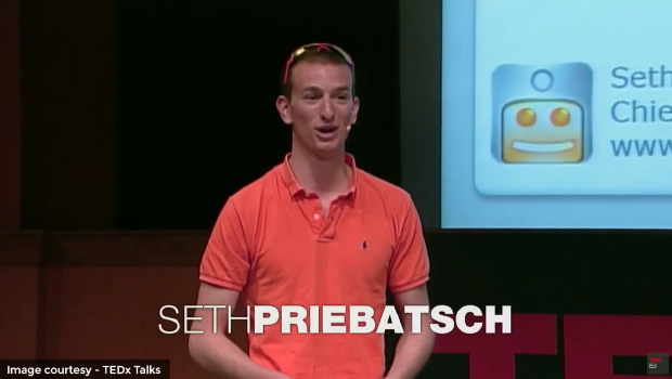 Banner showing how Seth Priebatsch's four game dynamics solve the hurdle of low learner engagement in corporate training.