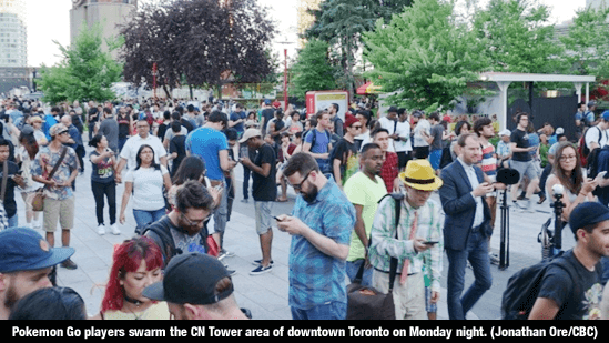 Pokemon Go - Players in Toronto