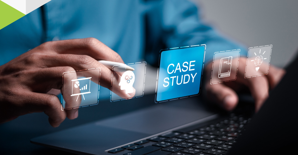 Illustration representing case studies focused on learning design and measurable business impact