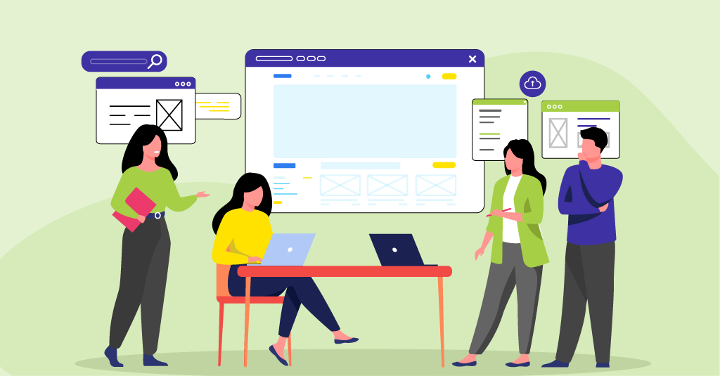 Enterprise learning experience design showing UX flow across digital learning systems