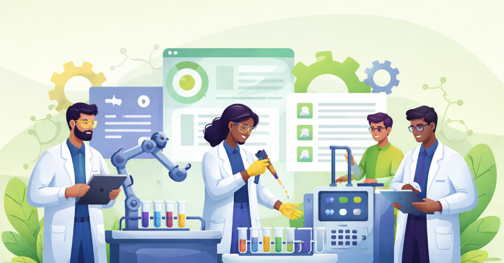 Banner showing pharma training programs building workforce skill readiness, operational capability, and consistent procedure execution.