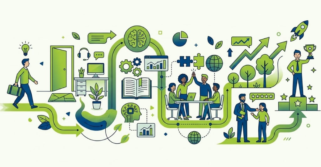 the gap between completing induction training on Day One and employees contributing with confidence — the journey induction must bridge