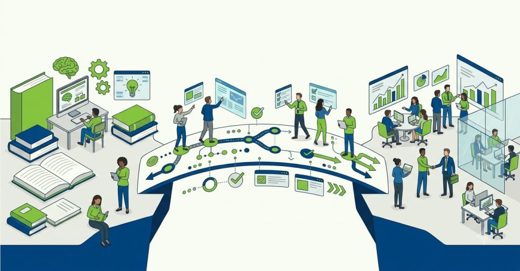 Employees practising workplace decisions through scenario-based learning
