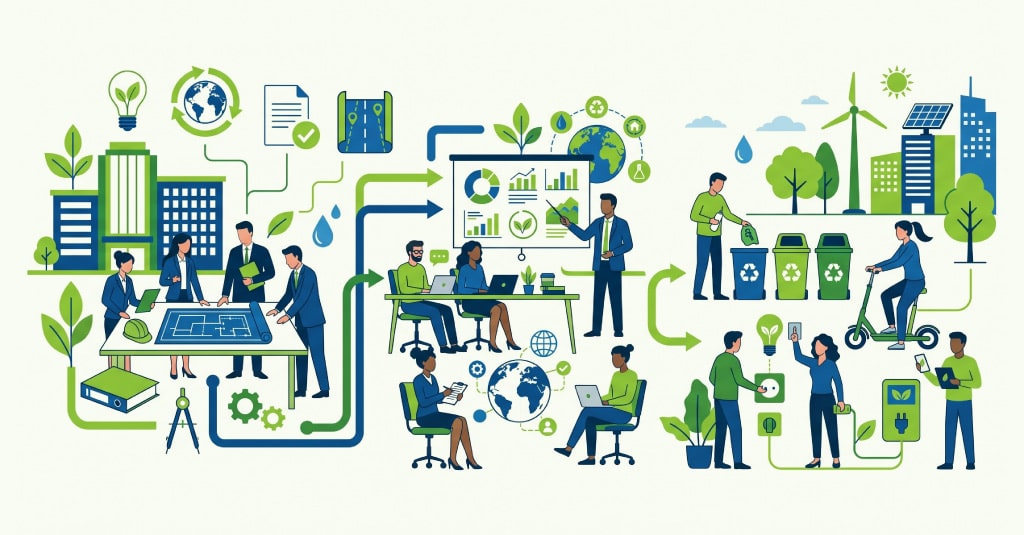 Sustainability training for employees supporting ESG learning across enterprise teams